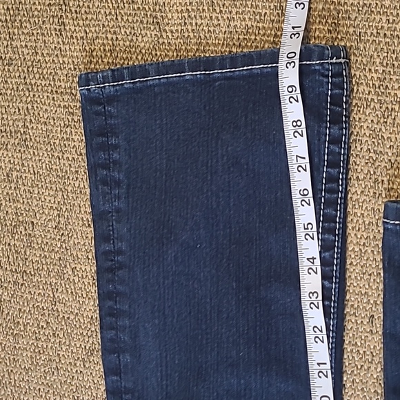 MISS ME Border Flap Pocket  Slim Boot Cut  W/ Sequins & Rhinestones Size26 - Picture 6 of 8